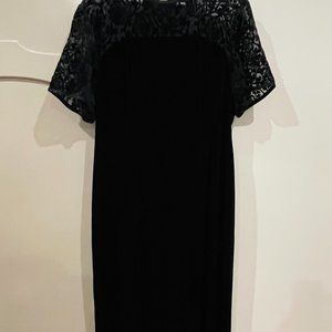 Velvet and lace cocktail dress - Women Plus 18